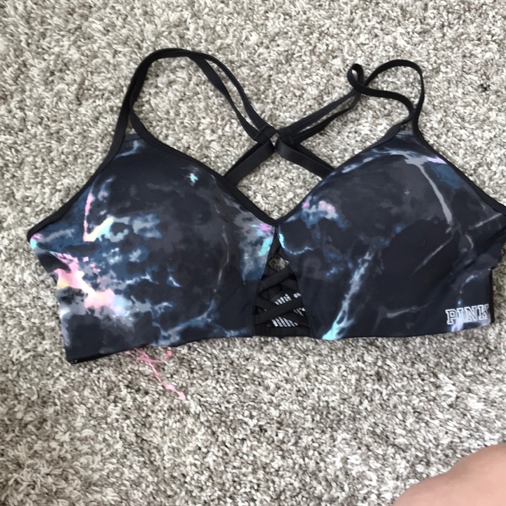 Pink Sports bra